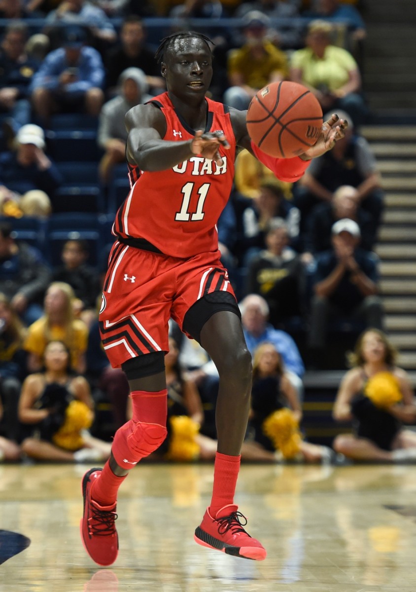 Feb 29, 2020; Berkeley, California, USA; Utah Utes guard Both Gach (11) during the second half against the California Golden Bears at Haas Pavilion. Mandatory Credit: Cody Glenn-USA TODAY Sports